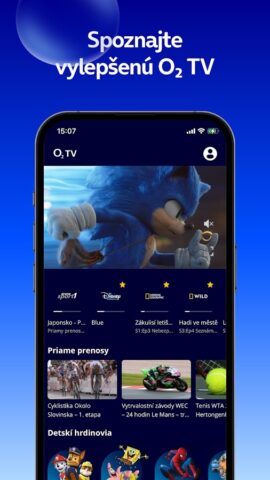 O2 TV SK для Android — скриншот 1