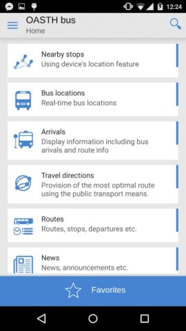 OASTH Bus для Android — скриншот 1