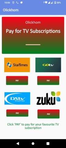 OLICKHOM — AIRTIME TO MPESA для Android — скриншот 5