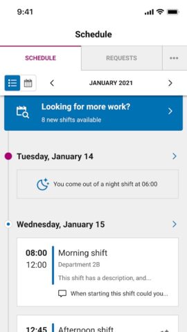 ORTEC Employee Self Service 7 для Android — скриншот 1