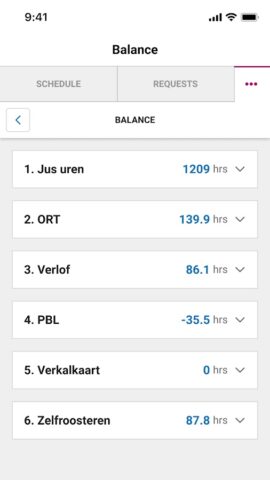 ORTEC Employee Self Service 7 для Android — скриншот 4