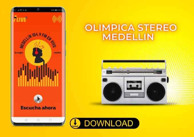Olimpica Stereo Medellin 104.9 для Android — скриншот 2