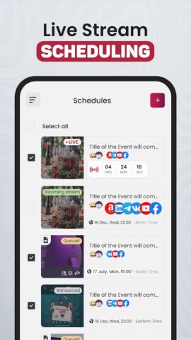OneStream Live для Android — скриншот 5