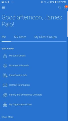 Oracle Fusion Applications для Android — скриншот 1