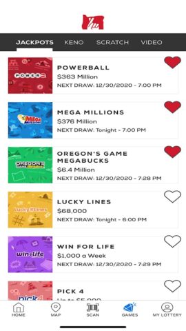 Oregon Lottery для Android — скриншот 3