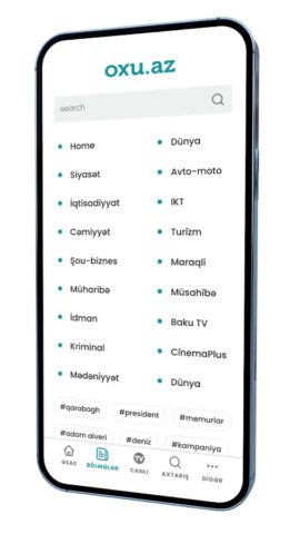 Oxu.Az — Azərbaycan Xəbərləri для Android — скриншот 2