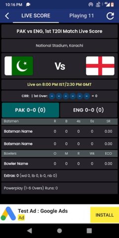 T20 Live Score Cricket For IPL для Android — скриншот 3