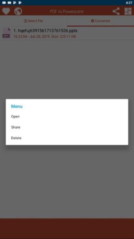 PDF to PPTX & PPT Converter для Android — скриншот 5