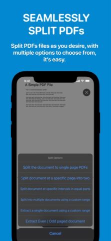 PDFs Split & Merge: PDF Editor для iOS — скриншот 2