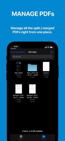 PDFs Split & Merge: PDF Editor для iOS — скриншот 4
