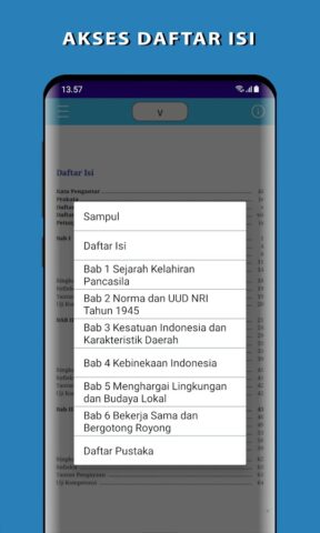 PPKN Kelas 7 Kurikulum Merdeka для Android — скриншот 1