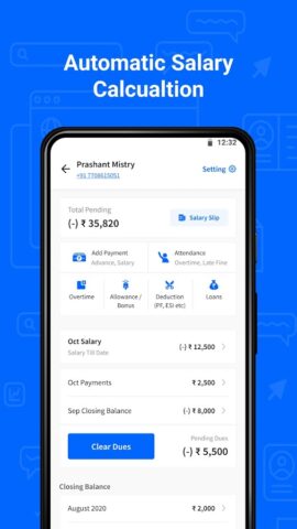 PagarBook:Attendance & Payroll для Android — скриншот 3