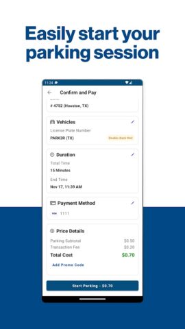 ParkHouston для Android — скриншот 3