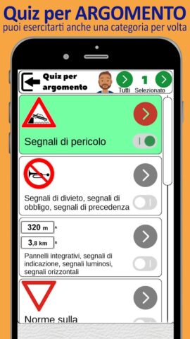 Patente AM Quiz Ciclomotore 50 для Android — скриншот 3