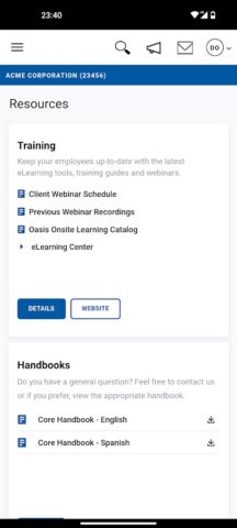 Paychex Oasis Employee Connect для Android — скриншот 3