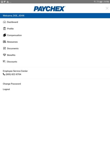Paychex Oasis Employee Connect для Android — скриншот 4