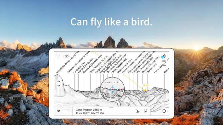 PeakFinder для Android — скриншот 4