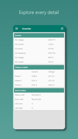 Photovoltaic Monitor для Android — скриншот 3