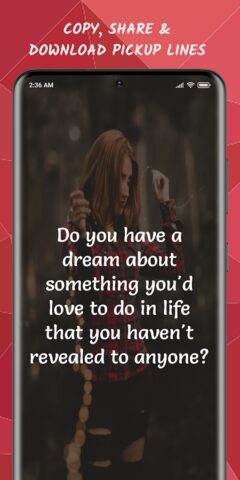 Pickup Lines and Flirty Texts для Android — скриншот 3