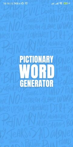 Pictionary Word Generator для Android — скриншот 1