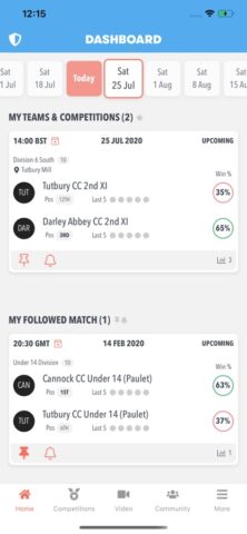 Play-Cricket Live для iOS — скриншот 1
