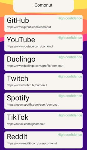 Poirot — Username search для Android — скриншот 2