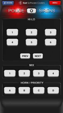 полицейские сирены для Android — скриншот 2