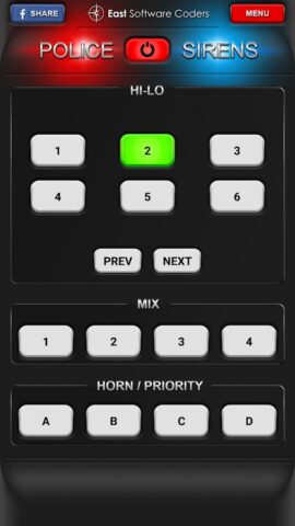 полицейские сирены для Android — скриншот 3