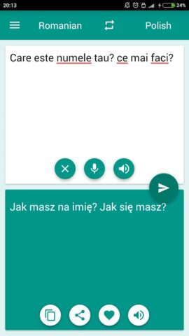 Polish-Romanian Translator для Android — скриншот 1