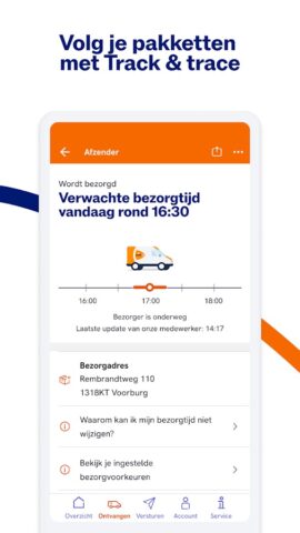 PostNL для Android — скриншот 2