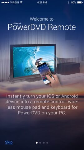 PowerDVD Remote App для iOS — скриншот 1