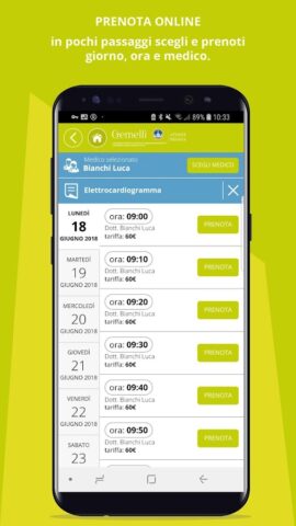 Prenoting Gemelli для Android — скриншот 1