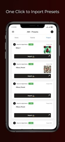 Preset for Alight Motion для Android — скриншот 5
