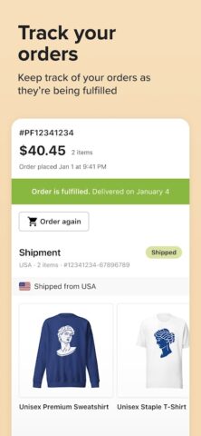 Printful для Android — скриншот 2