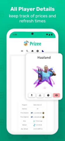 Prizee — FM 23 Database для Android — скриншот 3