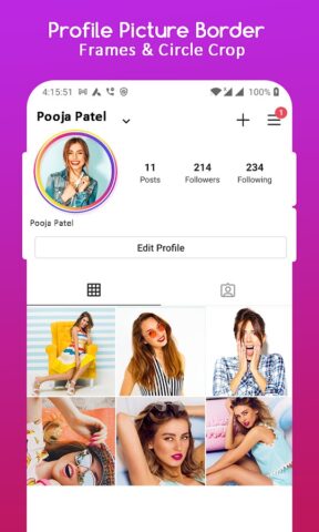 Profile Picture Border Frames для Android — скриншот 3