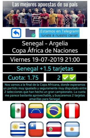 Pronósticos deportivos для Android — скриншот 2