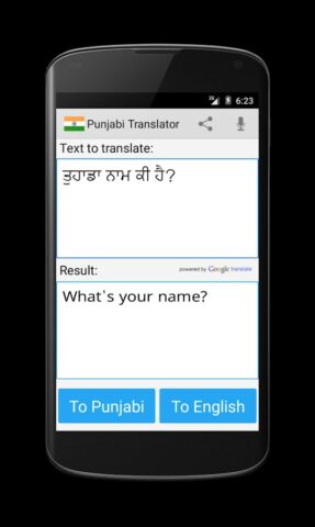 Панджаби словарь переводчик для Android — скриншот 4