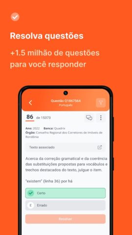 Qconcursos для Android — скриншот 2