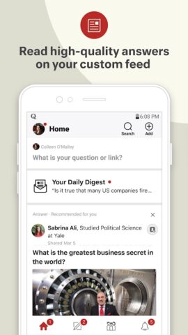 Quora: the knowledge platform для Android — скриншот 1