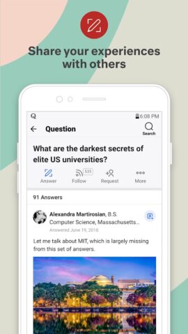 Quora: the knowledge platform для Android — скриншот 4