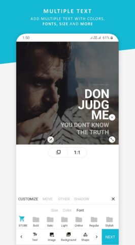 Quotes Creator для Android — скриншот 5