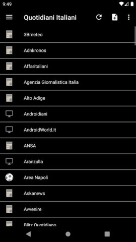 Quotidiani Italiani для Android — скриншот 2