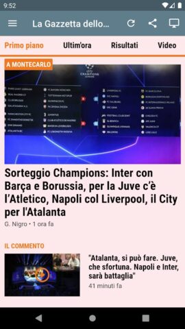 Quotidiani Italiani для Android — скриншот 4