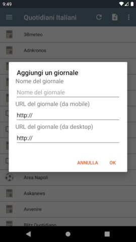 Quotidiani Italiani для Android — скриншот 5