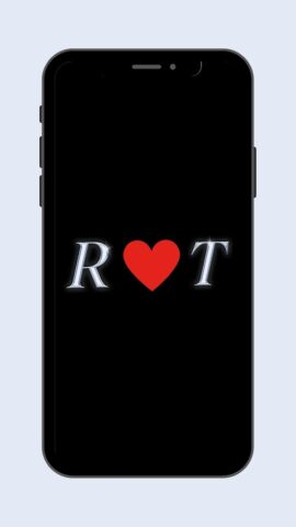 R + T Letters Love Wallpapers для Android — скриншот 2