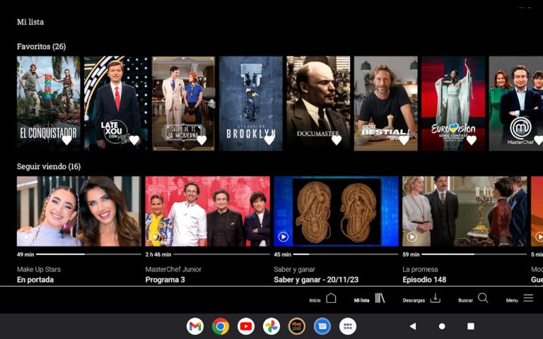RTVE Play Android TV для Android — скриншот 1