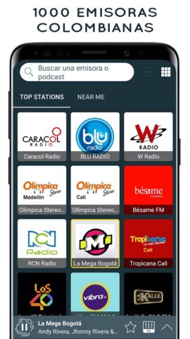 Radio FM Colombia en Vivo для Android — скриншот 1