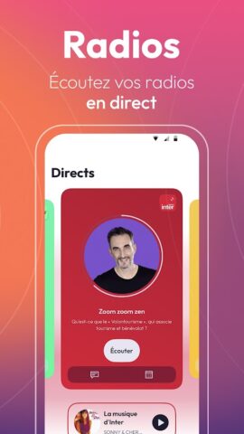Radio France : radios, podcast для Android — скриншот 2