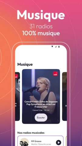 Radio France : radios, podcast для Android — скриншот 4